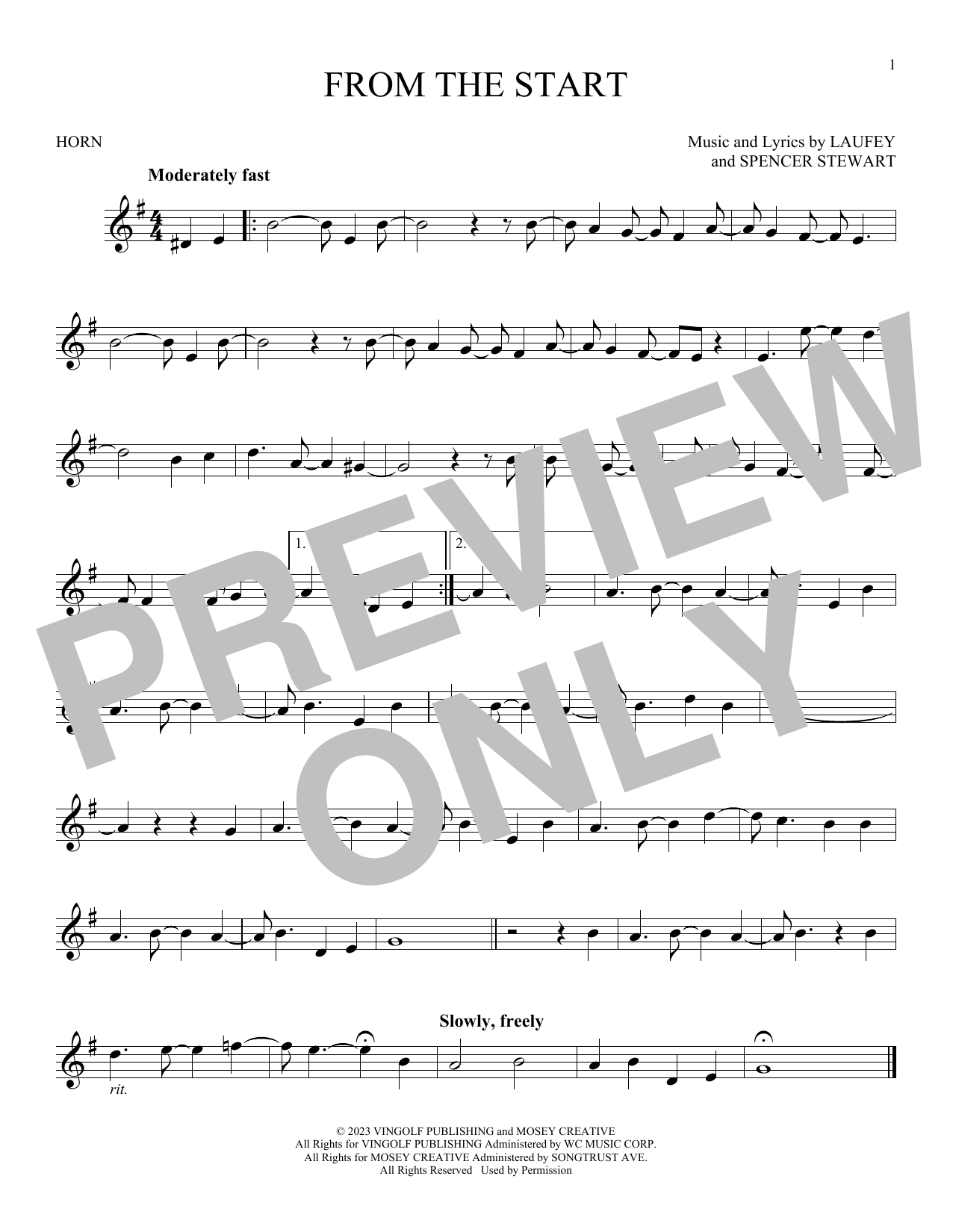 Produktgalerie: Seite 1 von 1 From The Start, Laufey, Horn