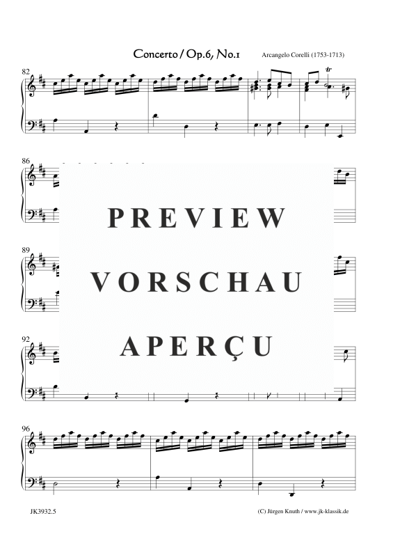 gallery: Concerto Op. 6. No. 1, , (Klavier/Cembalo Solo)