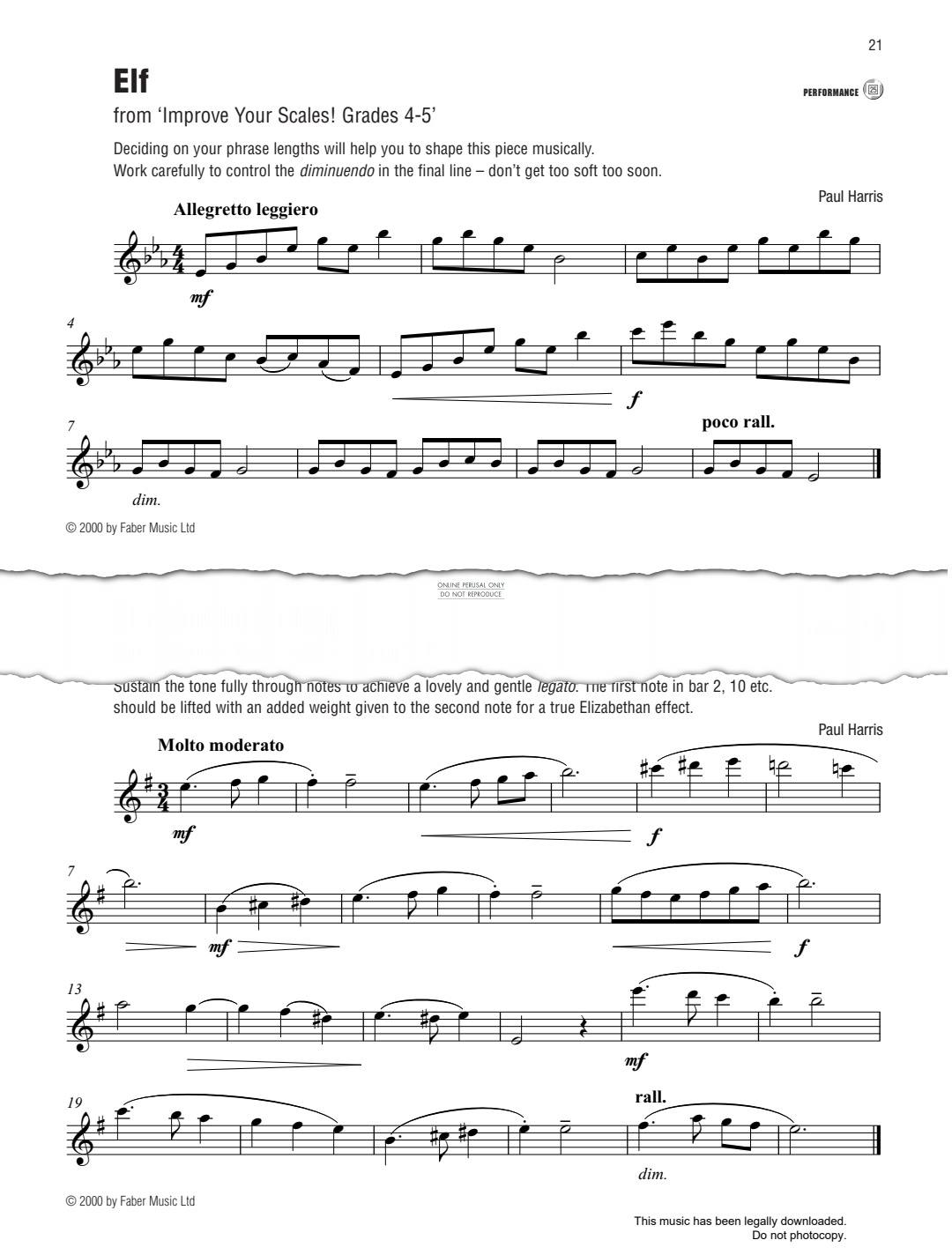 gallery: Elizabethan Elegy (from 'Improve Your Scales! Grades 1-3'), Paul Harris