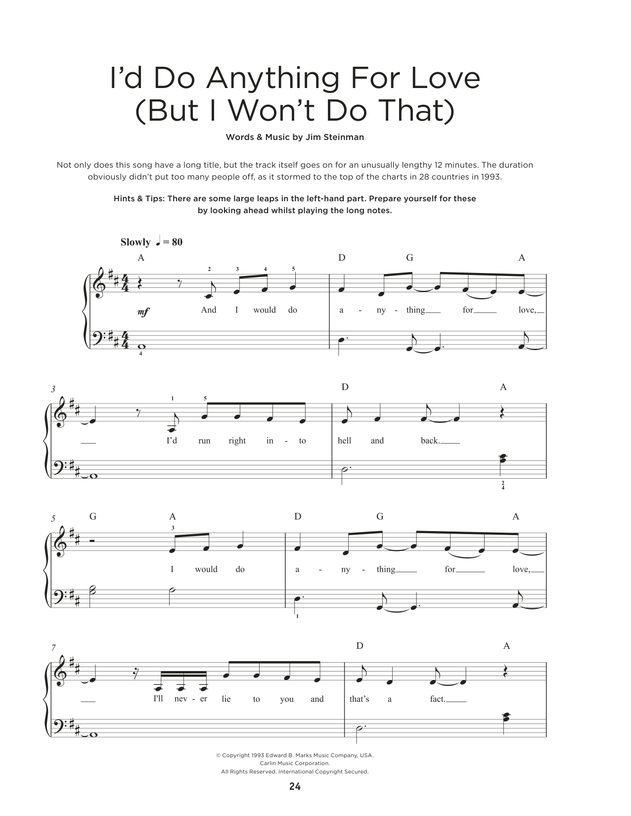 Produktbild zu: I'd Do Anything For Love (But I Won't Do That)