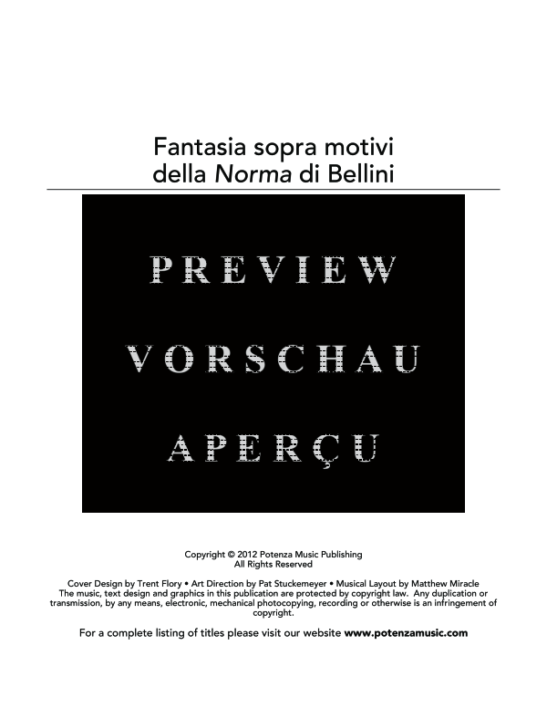 Product gallery: Page 3 of 11 Fantasia sopra motivi della Norma di Bellini, , (clarinet in Bb and piano)