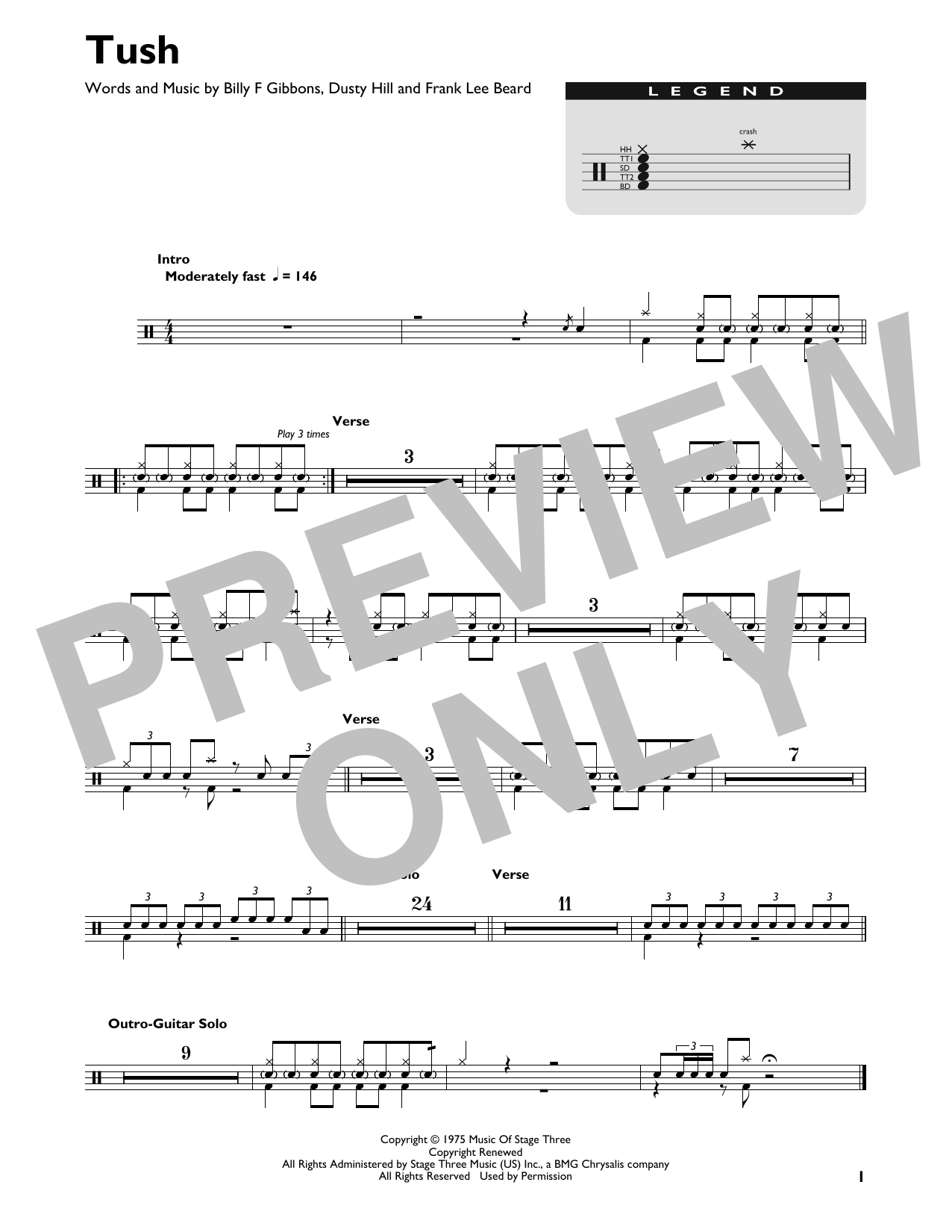 Product gallery: Page 1 of 1 Tush, ZZ Top