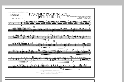 Produktbild zu:  It's Only Rock 'n' Roll (But I Like It) - Trombone 1 - Tom Wallace