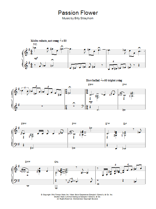 Produktbild zu:  Passion Flower - Billy Strayhorn