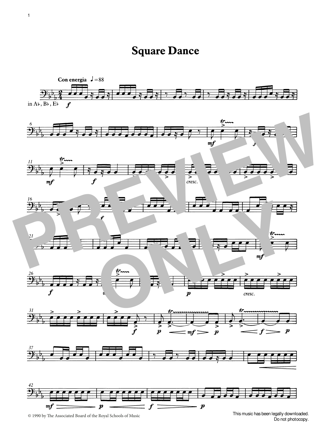 Produktgalerie: Seite 1 von 1 Square Dance from Graded Music for Timpani, Book III, Ian Wright, Percussion
