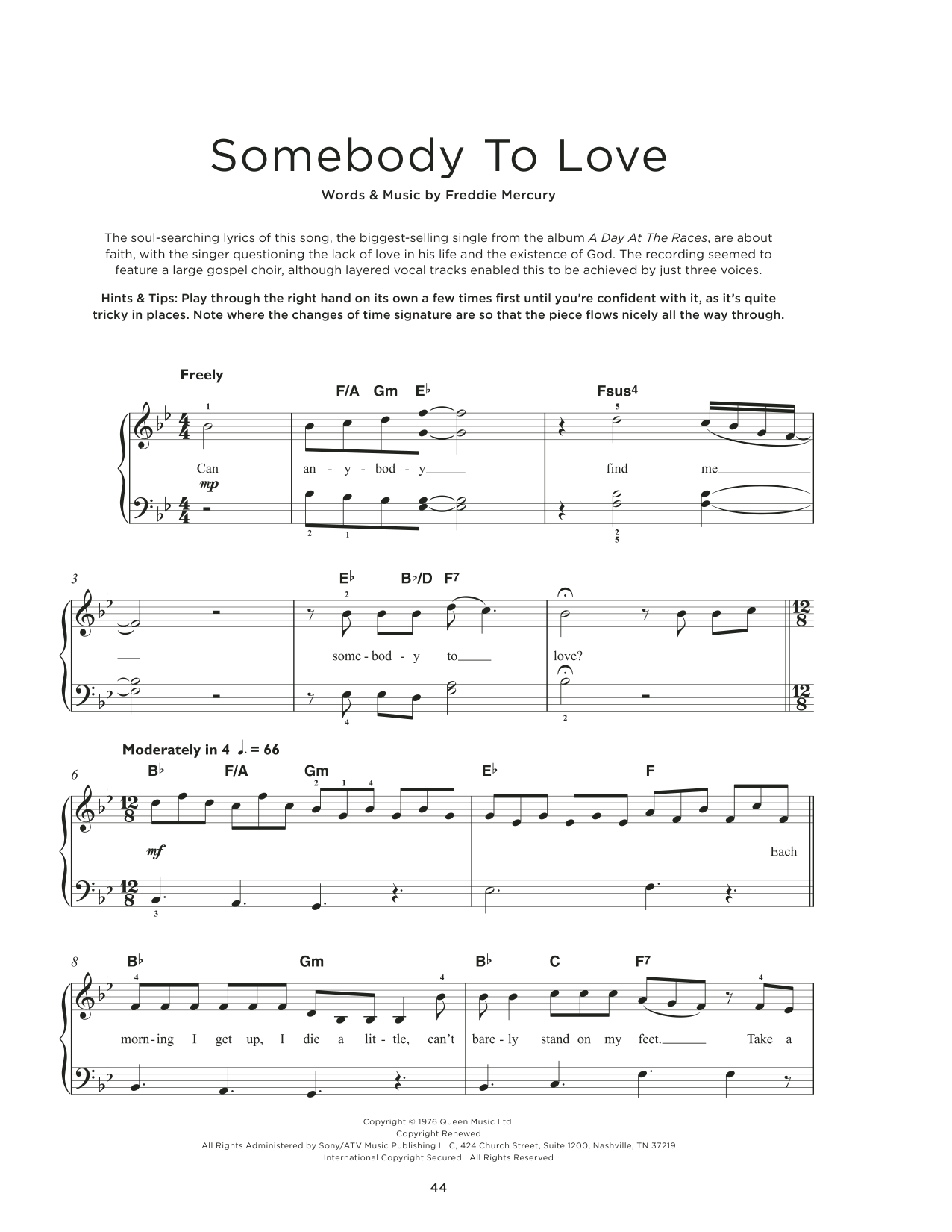 Produktbild zu: Somebody To Love