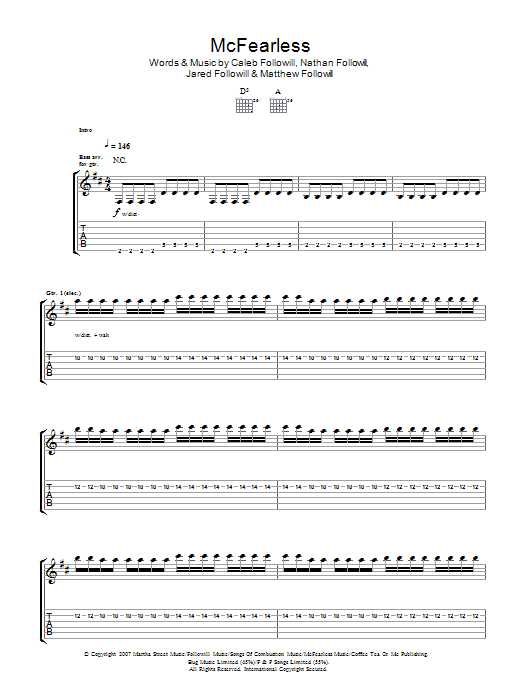Product gallery: Page 1 of 1 McFearless, Kings Of Leon