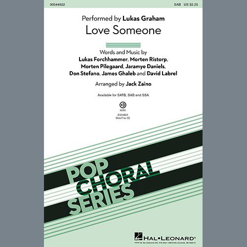 Produktbild zu: Love Someone (arr. Jack Zaino)