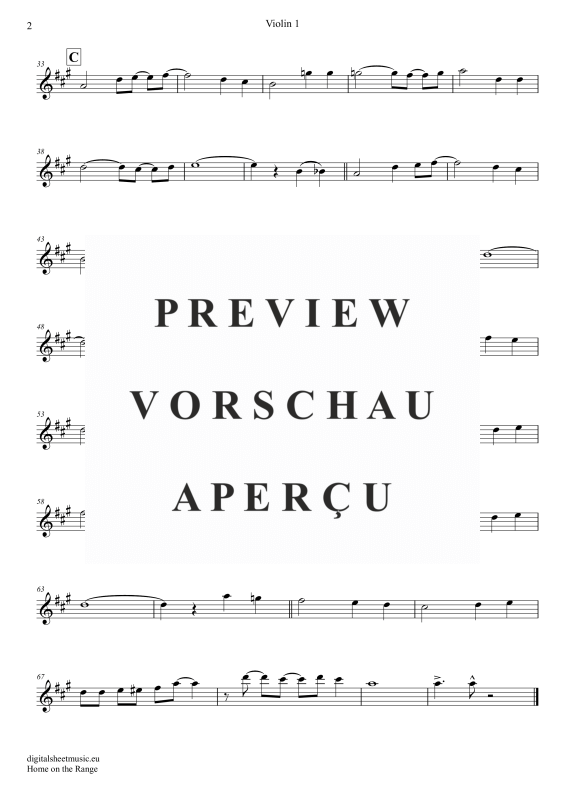 gallery: Home On The Range, American Folk Song, (Violinen Trio + Klavier)