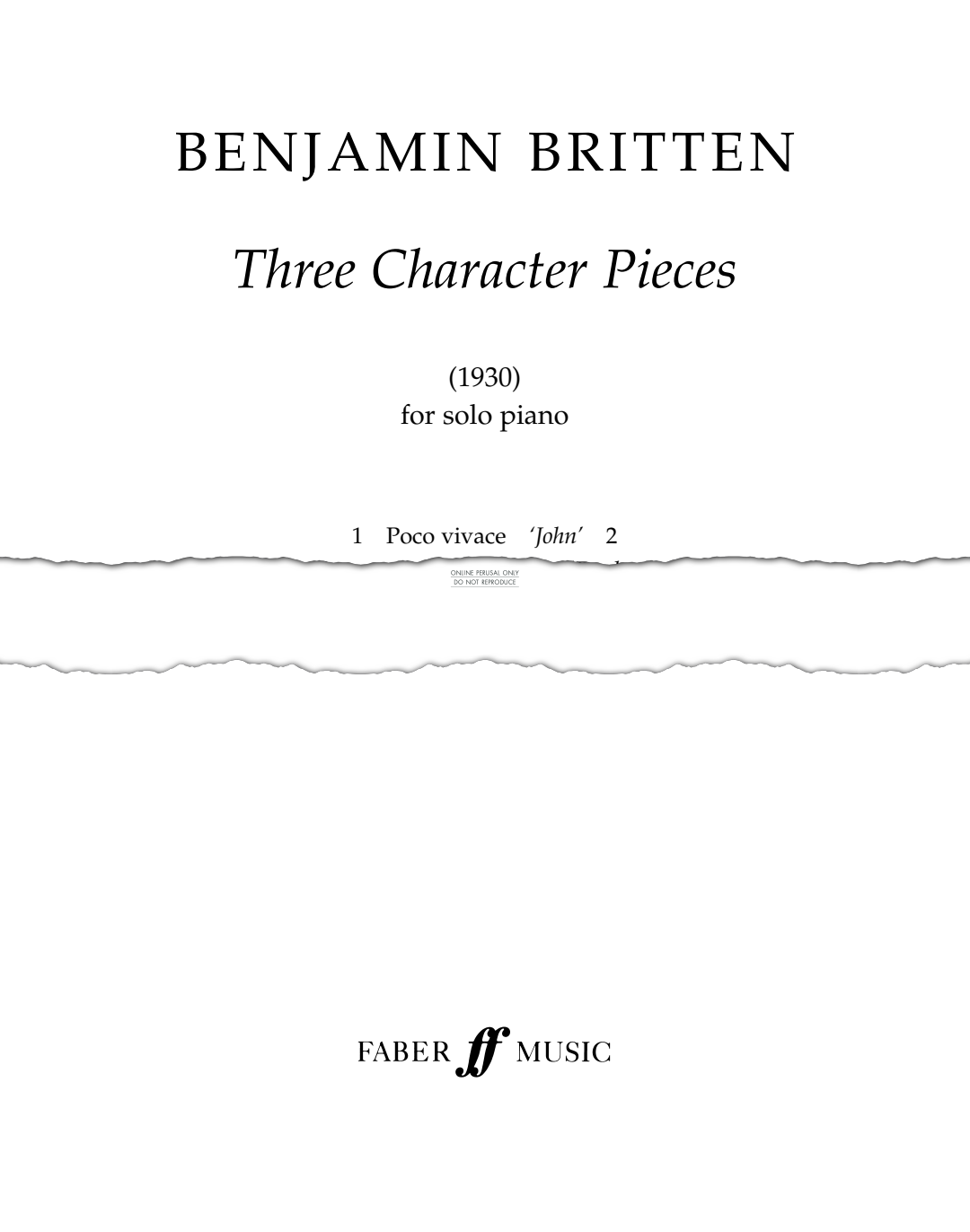 Product picture to: Three Character Pieces