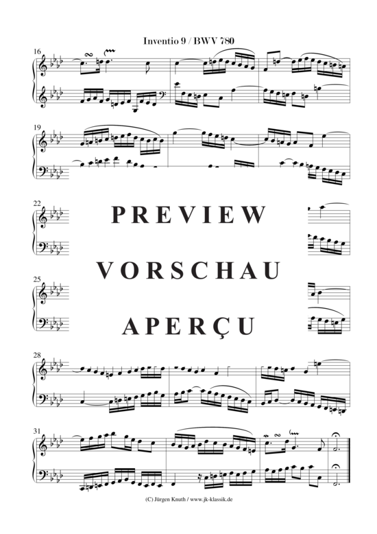 gallery: 15 zweistimmige Inventionen BWV 772-786 , , (Klavier/Cembalo/Orgel Solo)