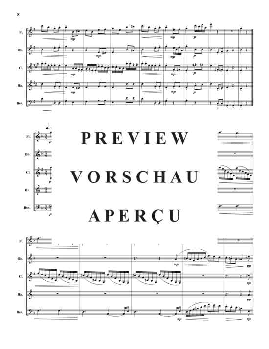 Produktgalerie: Seite 9 von 21 Akvareller – 10 Sätze , , (Holzbläser-Quintett)