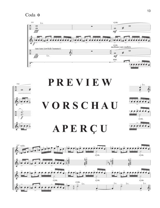 Product gallery: Page 16 of 21 Overture for Percussion , , (4 percussionists)