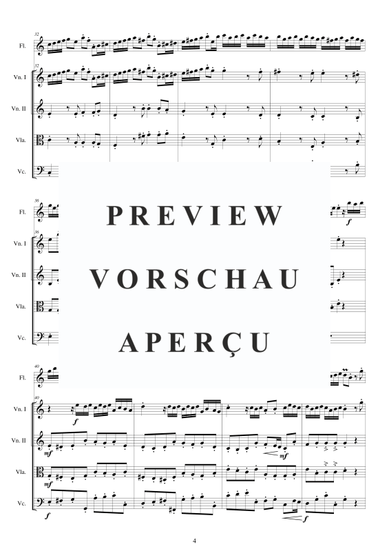 Produktgalerie: Seite 5 von 11 Concerto No.6 to 5 in C-Dur Op.5, , Querflöte Solo und Streicher Ensemble