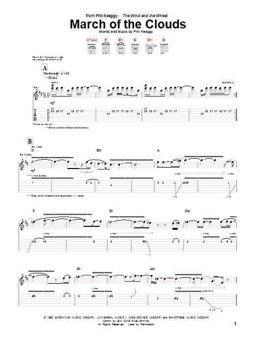 Product gallery: Page 1 of 1 March Of The Clouds, Phil Keaggy