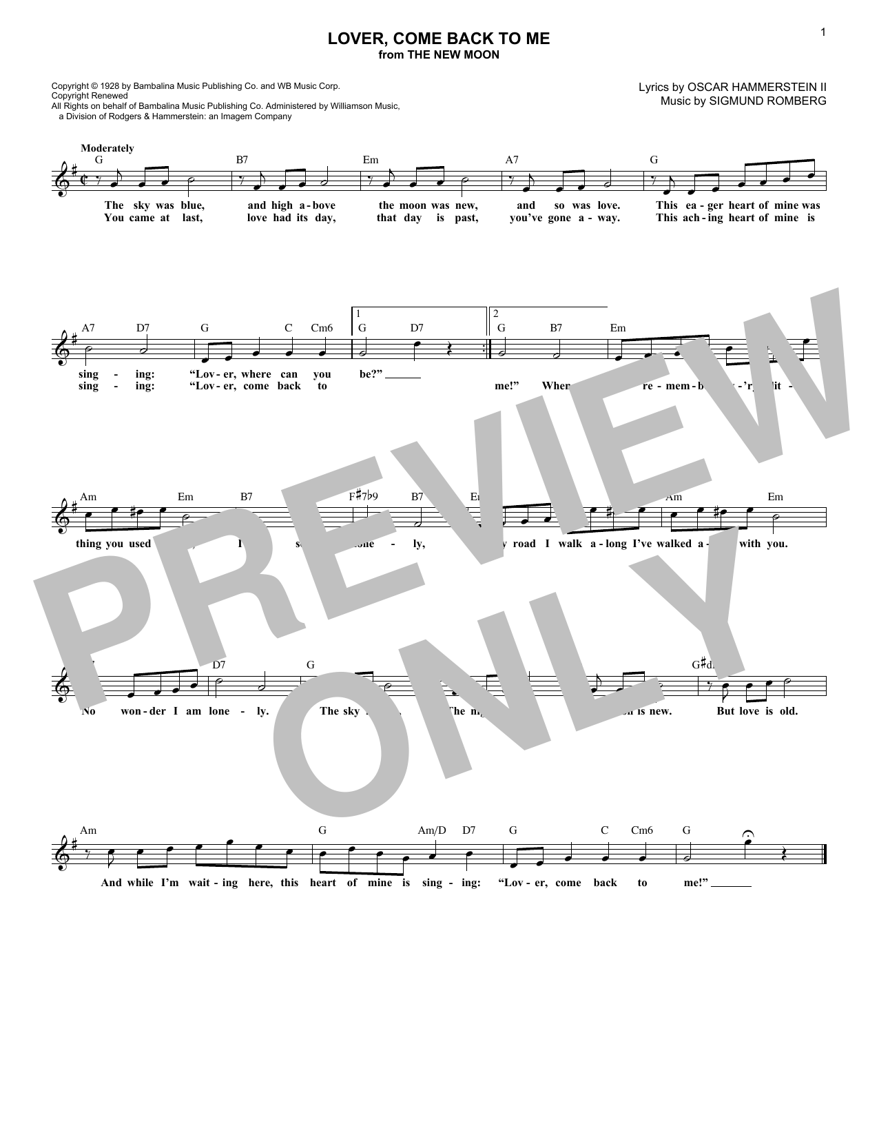 Produktbild zu: Lover, Come Back To Me