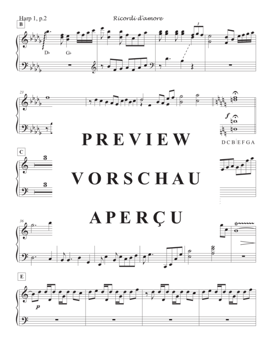 Produktgalerie: Seite 16 von 21 Ricordi d´ amore Memories of Love , , (2 Harfen)