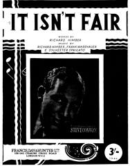 cover: It Isn't Fair, Frank Warshauer, Gesang, Gitarre, Klavier