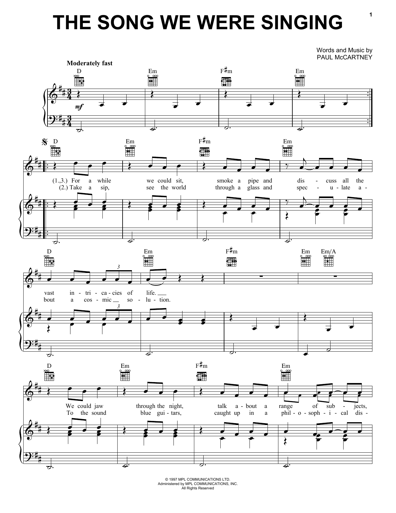 Produktbild zu: The Song We Were Singing