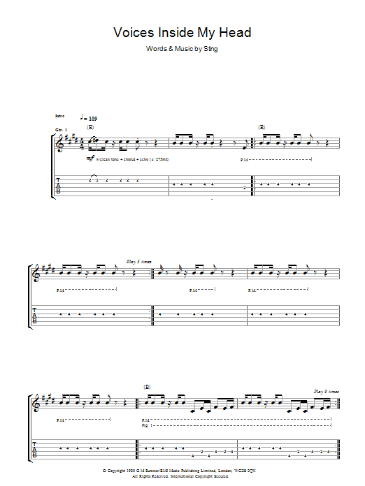 Product gallery: Page 1 of 1 Voices Inside My Head, The Police