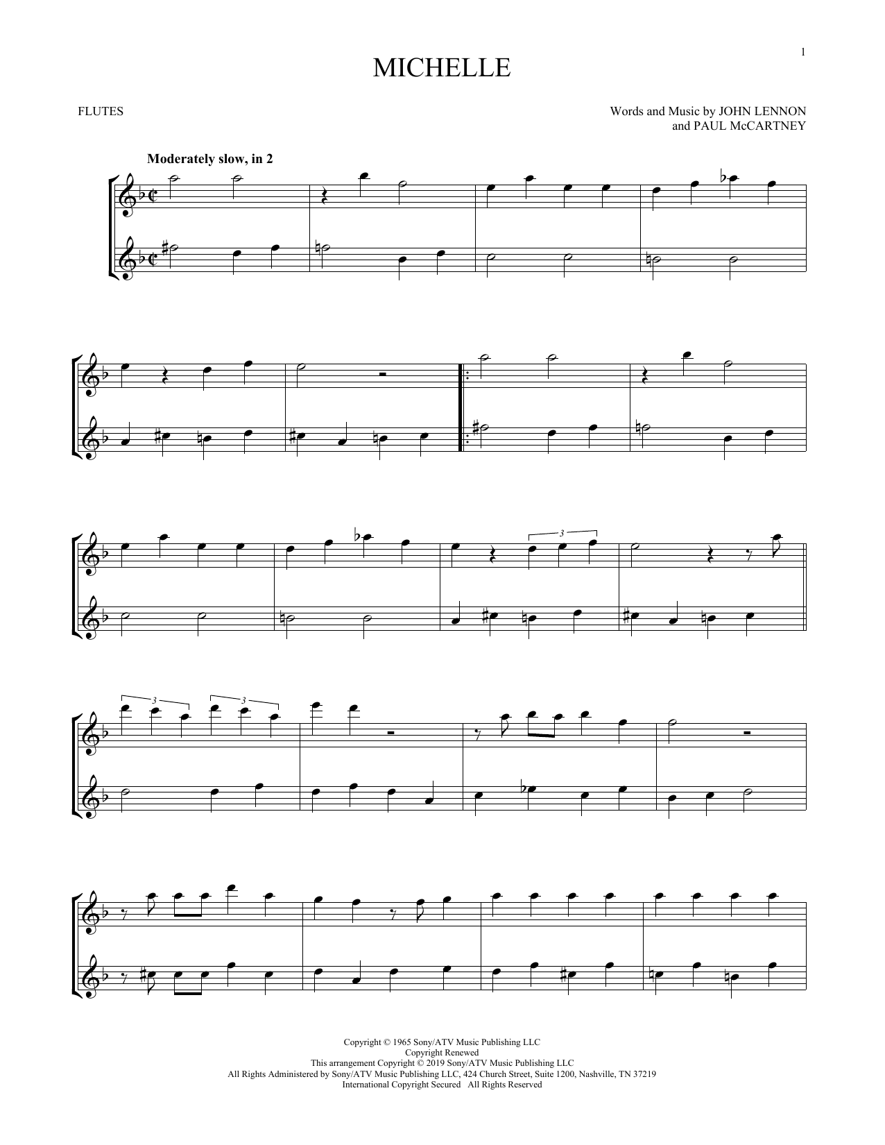 Product gallery: Page 1 of 1 Michelle, The Beatles