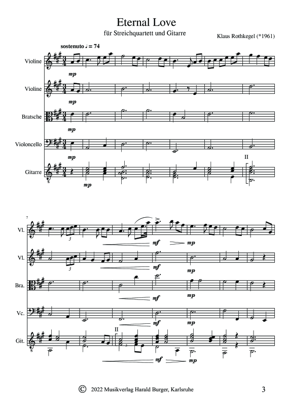 Produktbild zu: Eternal Love (Partitur) -