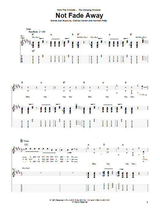 Produktgalerie: Seite 1 von 1 Not Fade Away, Buddy Holly, Gitarre