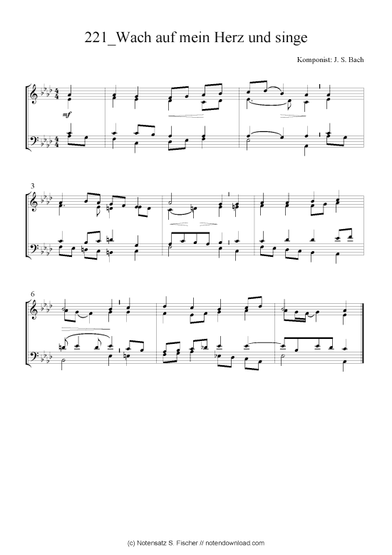 Produktbild zu: Wach auf mein Herz und singe J. S. Bach