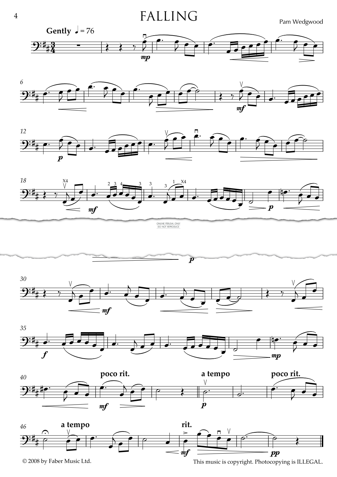 Produktgalerie: Seite 1 von 1 Falling, Pam Wedgwood, Klavier, Violoncello