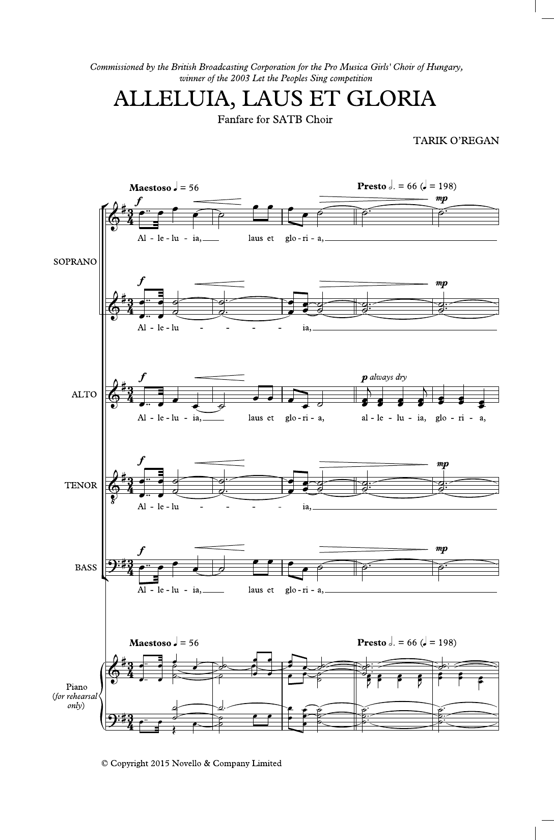 Produktbild zu: Alleluia, Laus Et Gloria