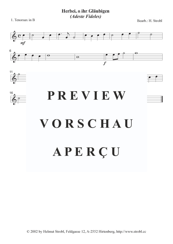 gallery: Adeste Fideles, , Saxophonquintett AATTB