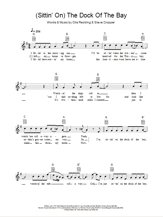 Product gallery: Page 1 of 1 (Sittin' On) The Dock Of The Bay, Otis Redding