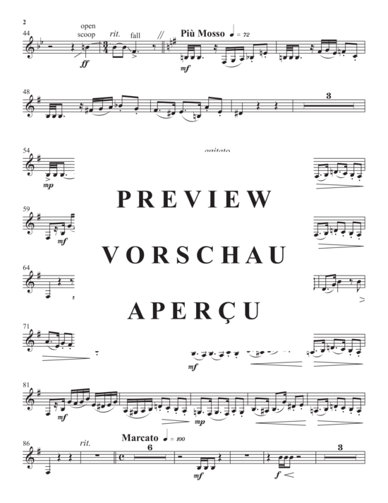 Product gallery: Page 21 of 21 The Lion and the Mouse , , (Trio for trumpet in Bb/piccolo trumpet, horn in F + piano)