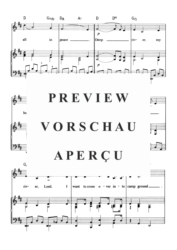 gallery: Deep River, , Voice and Piano