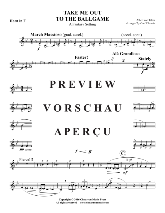 Produktgalerie: Seite 14 von 21 Take Me Out to the Ballgame , , (Blechbläserquintett)