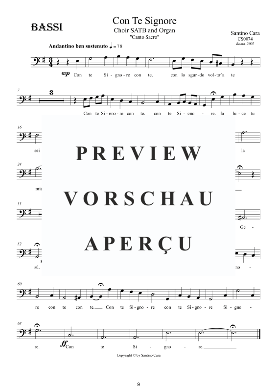 Produktgalerie: Seite 10 von 10 Con Te Signore, , Gemischter Chor und Orgel