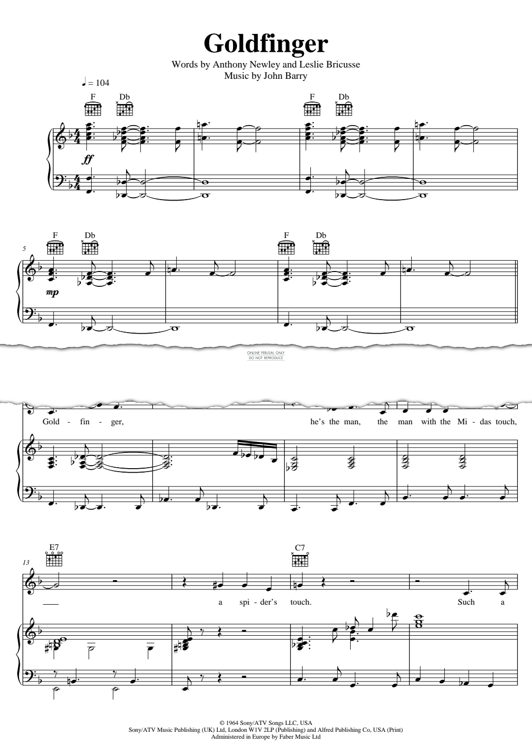 gallery: Goldfinger, Shirley Bassey, Gesang, Gitarre, Klavier