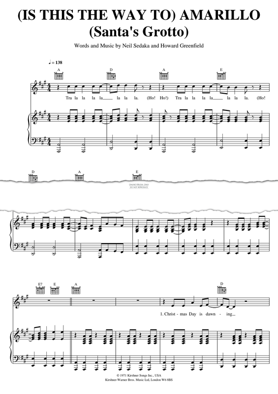 Produktgalerie: Seite 1 von 1 (Is This The Way To) Amarillo (Santa's Grotto), Neil Sedaka, Gesang, Gitarre, Klavier