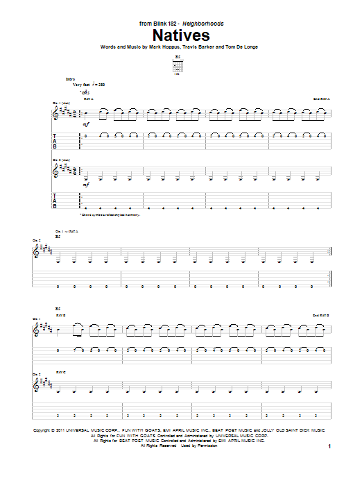 Product gallery: Page 1 of 1 Natives, Blink-182