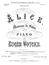 cover: Alice, Eugen Woÿcke, Klavier