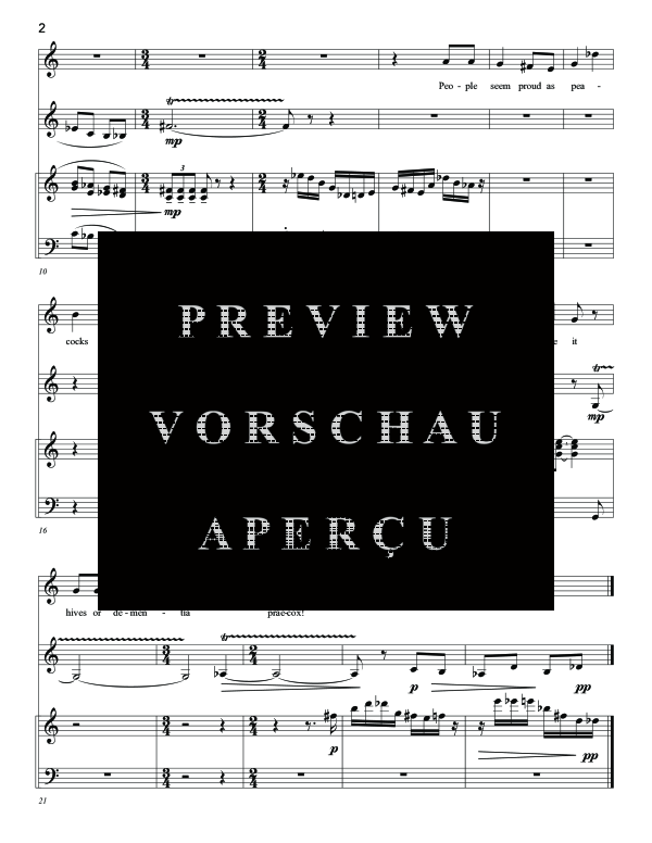 Produktgalerie: Seite 8 von 11 Bed Riddance, , (Trio Sopran, Klarinette und Klavier)