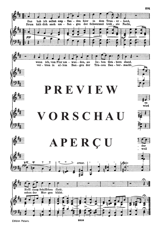 Product gallery: Page 4 of 4 Das Weinen D.926, , High Voice and Piano