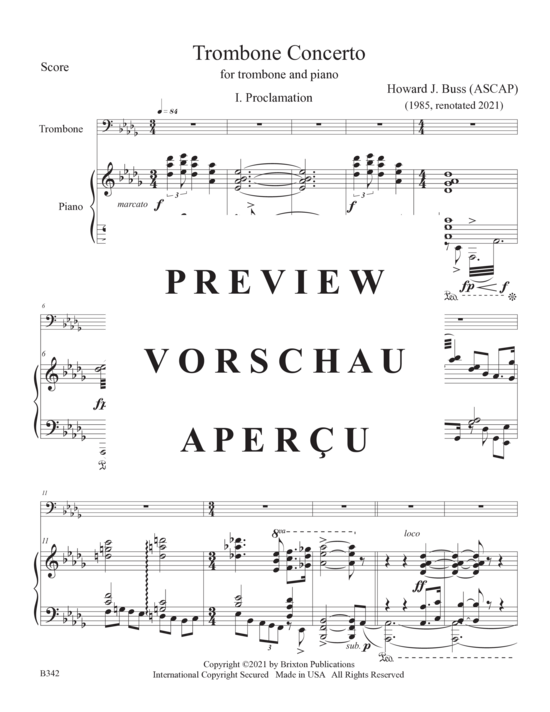 gallery: Trombone Concerto trb/pf , , (trombone and piano)