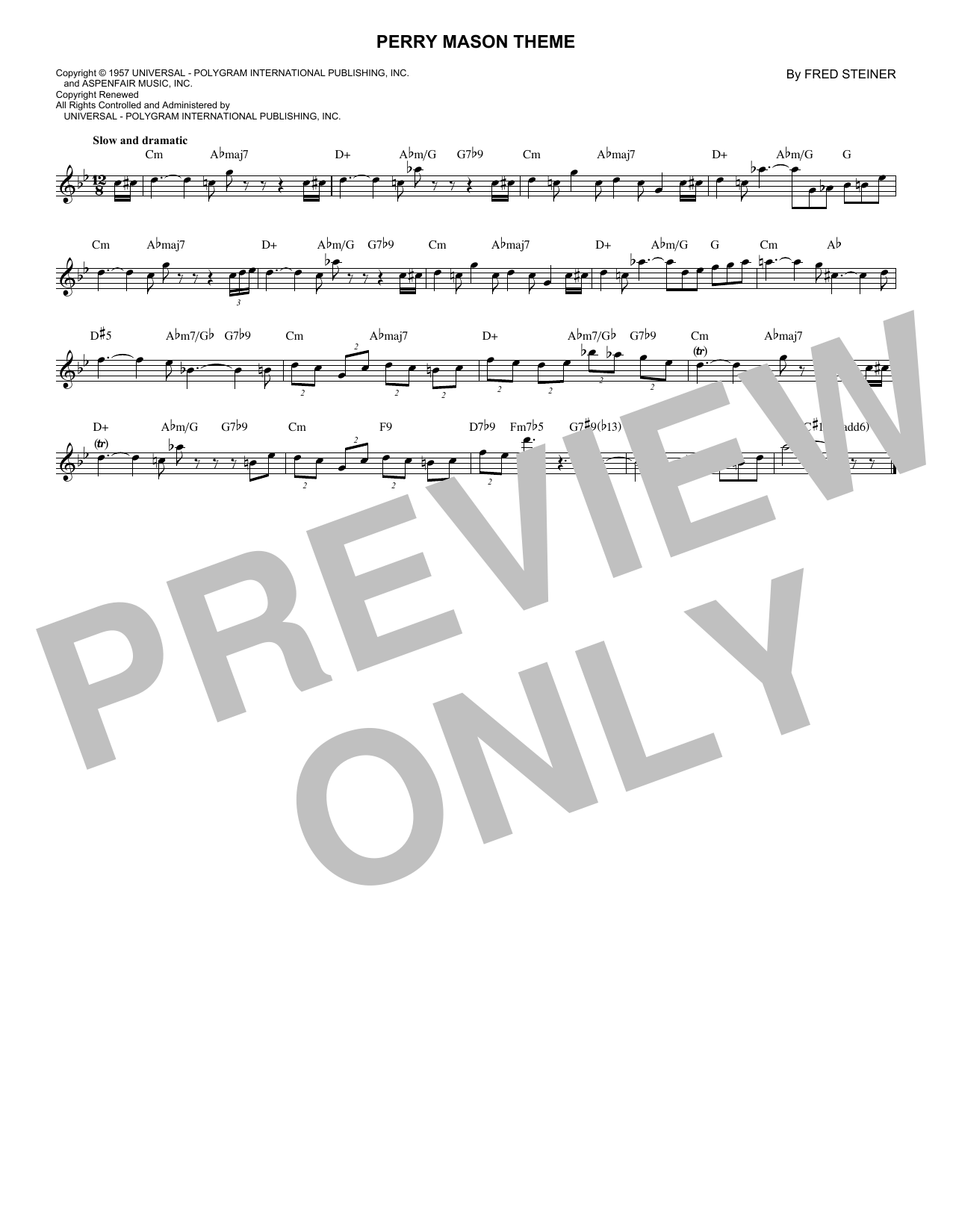 Produktbild zu: Perry Mason Theme