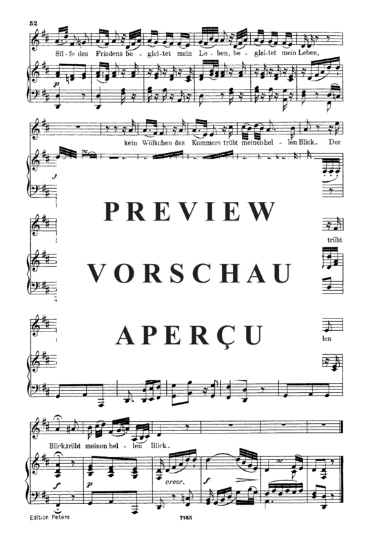 Product gallery: Page 4 of 4 Der Silfe des Friedens K.512, , Medium Voice and Piano