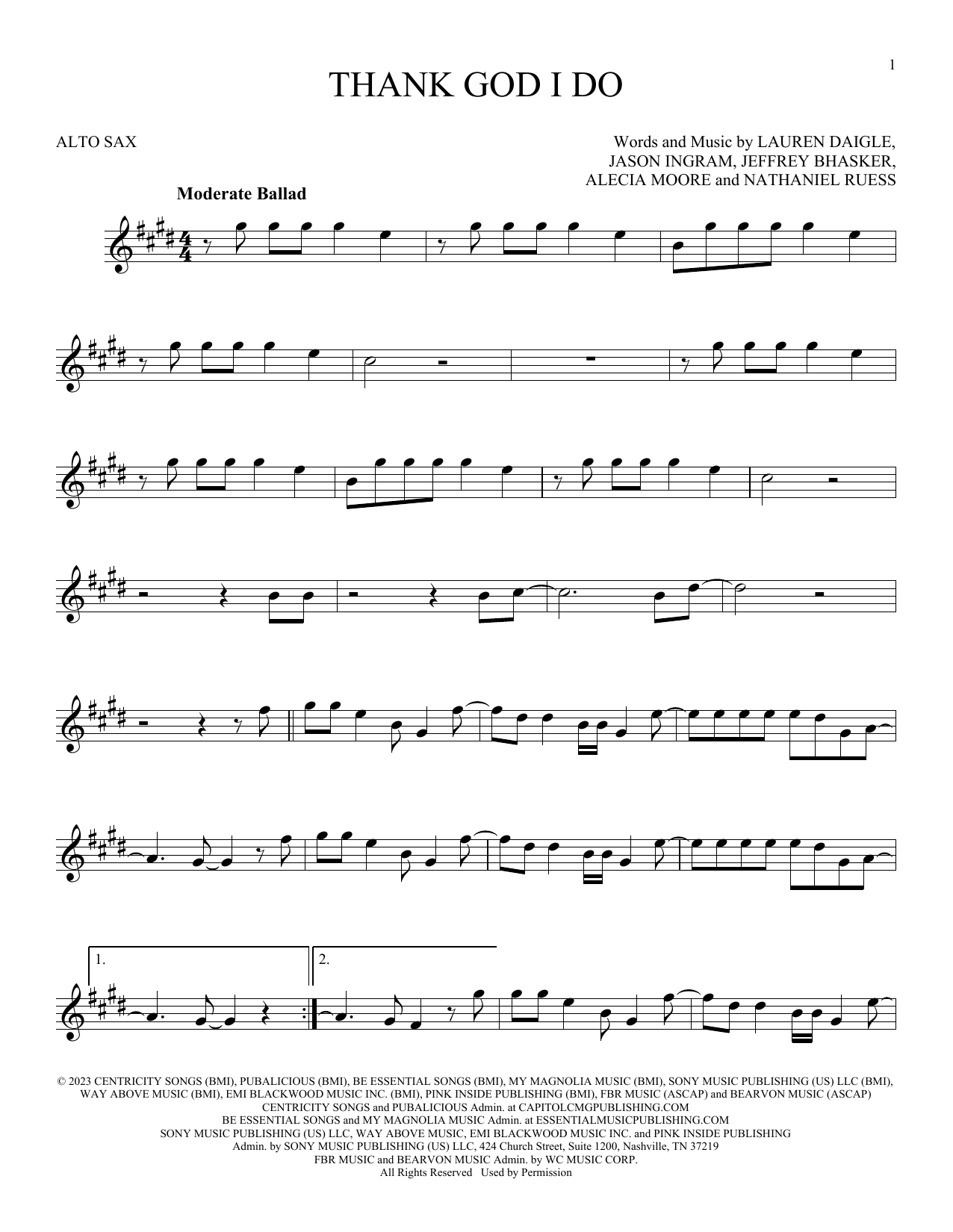 Product gallery: Page 1 of 1 Thank God I Do, Lauren Daigle