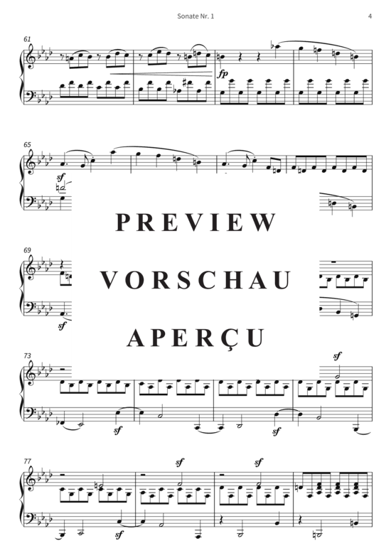 Produktgalerie: Seite 7 von 21 Sonate Nr. 1 - op. 2 No. 1, f-Moll , , Klavier Solo