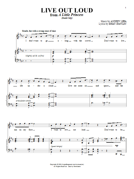 Produktbild zu: Live Out Loud