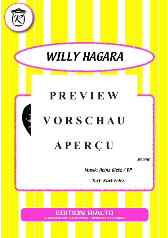 Produktgalerie: Seite 2 von 3 Der Tanz mit dir , Hagara, Willy, Klavier und Gesang