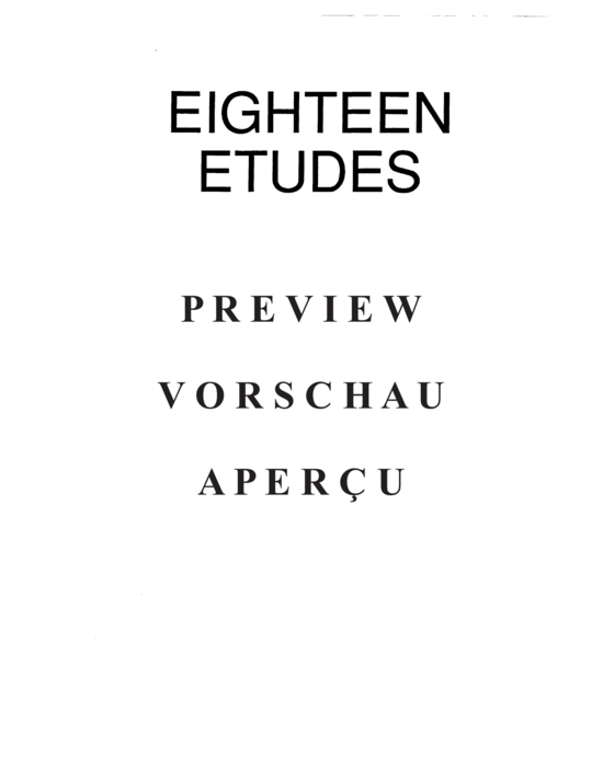 Product gallery: Page 3 of 21 Eighteen Etudes , , (Euphonium Solo)